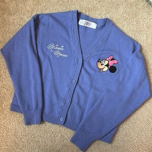 Purple Minnie Mouse Cardigan